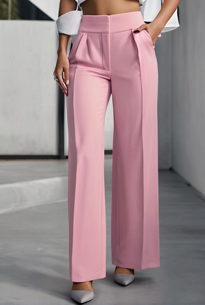 one shoulder crop top mopping pants two piece suit 126120