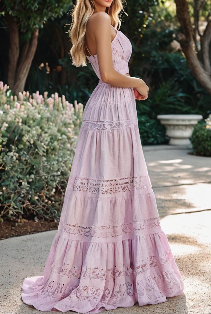 sling belted striped sleeveless dress 102683