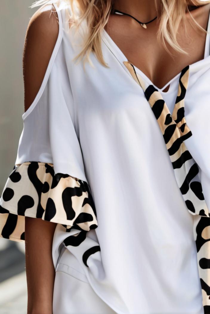 loose leopard print stitching mini dresses 126227