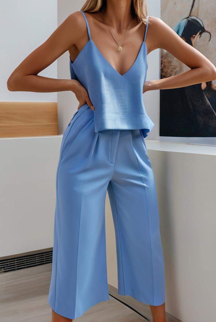 loose round neck sleeveless belted jumpsuit 149591