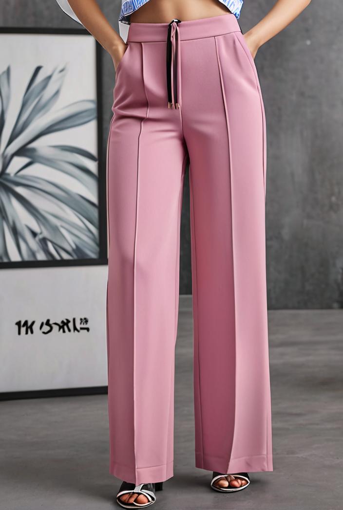 one shoulder crop top mopping pants two piece suit 103377