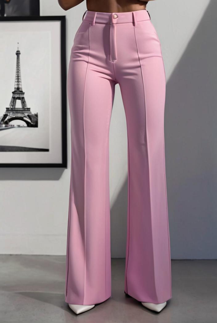 one shoulder crop top mopping pants two piece suit 103379