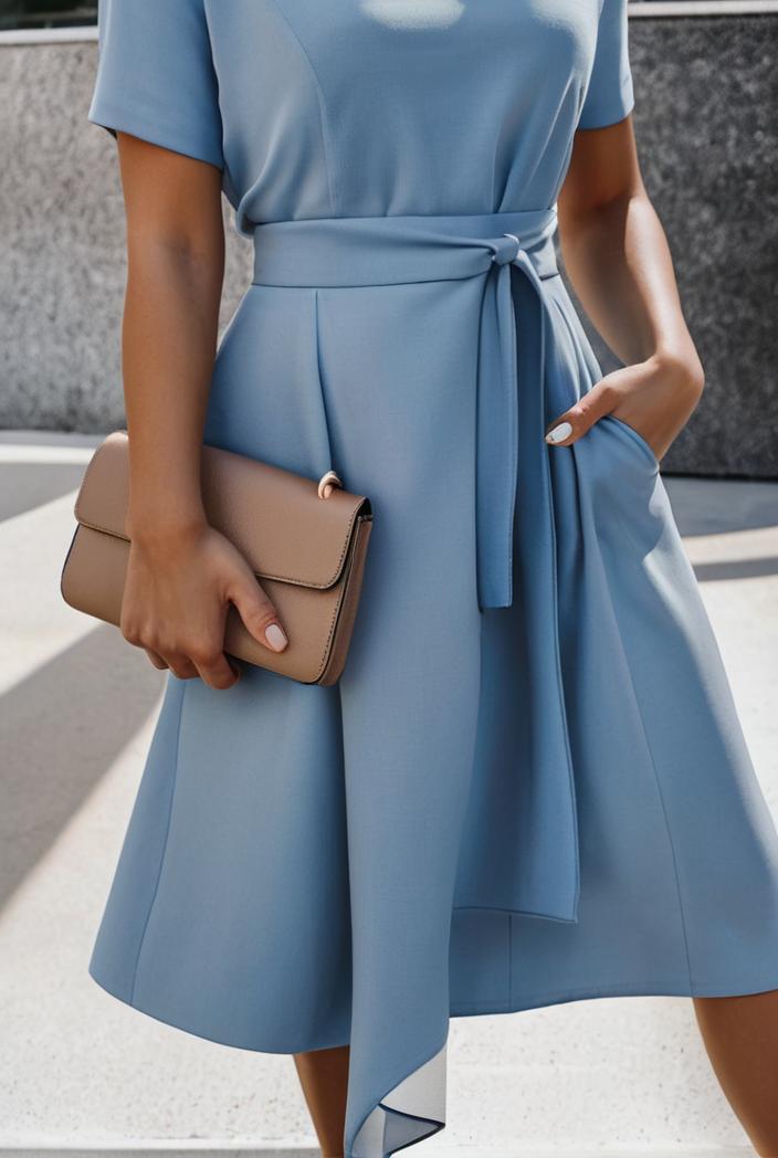 a line flap pockets rolled sleeve v neck casual lapel denim maxi dresses 119345