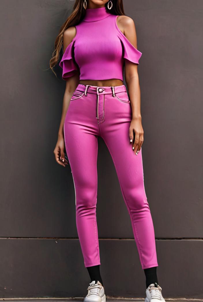 ruffled sleeveless elegant jumpsuit 141069