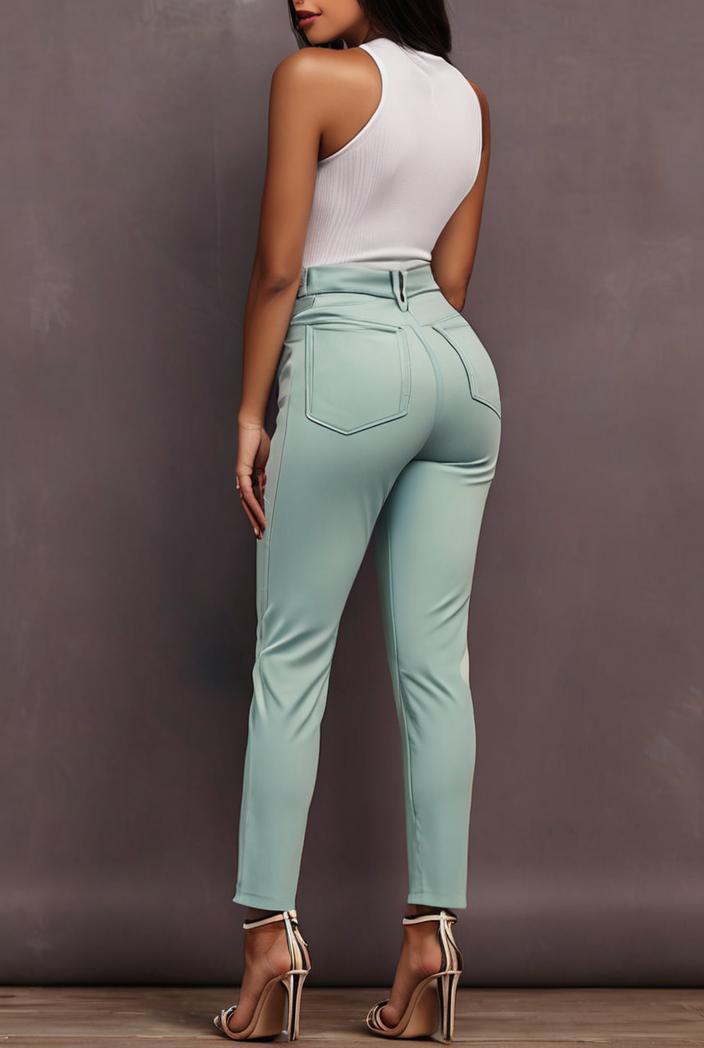ruffled sleeveless elegant jumpsuit 141109