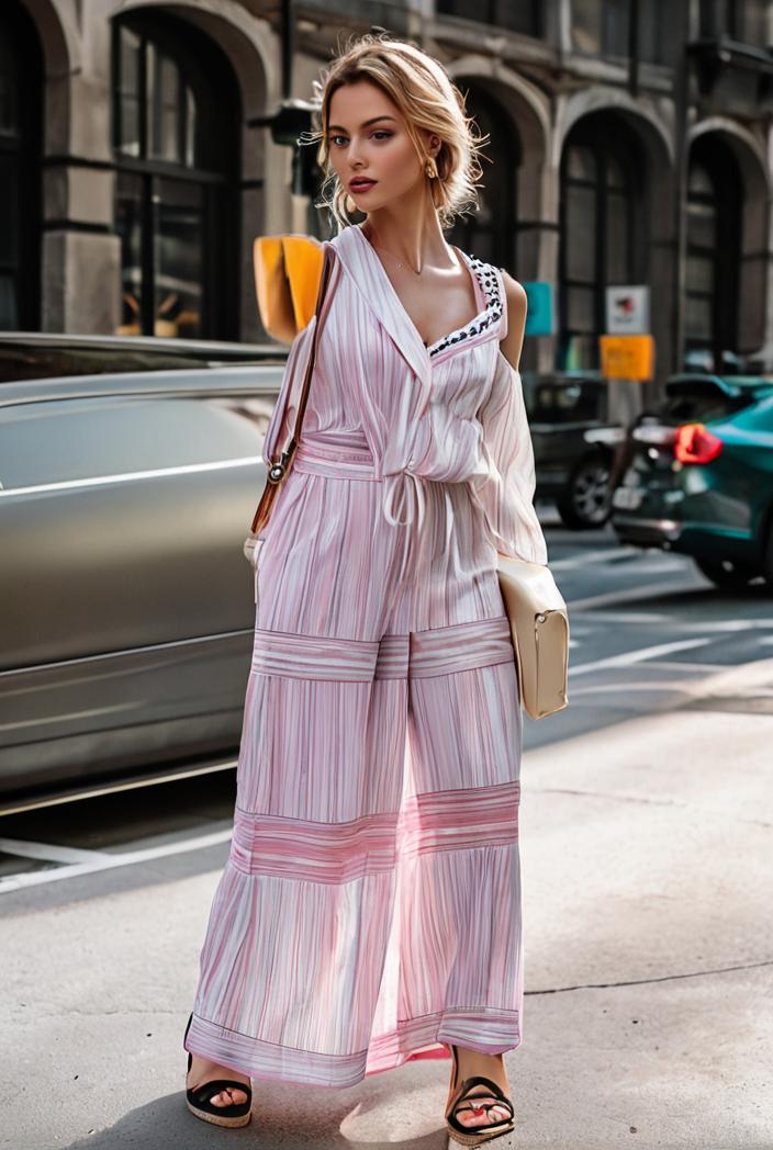 sling belted striped sleeveless dress 148062