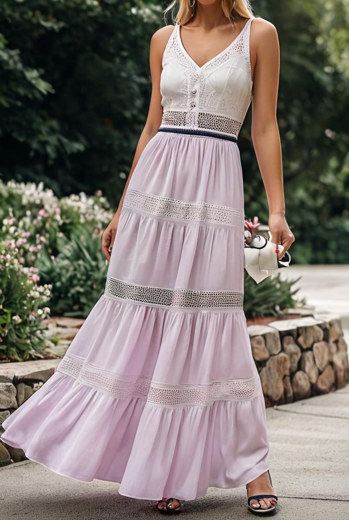 sling belted striped sleeveless dress 148074