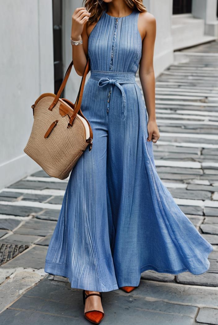 boho print halterneck sleeveless dress 126177