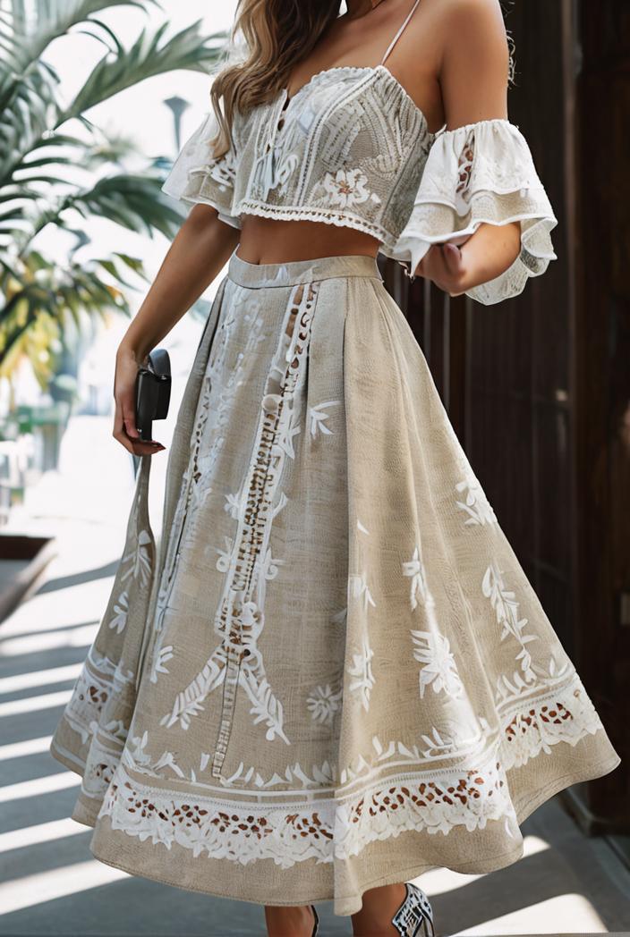 fashion v neck printed long sleeve midi dress 113190