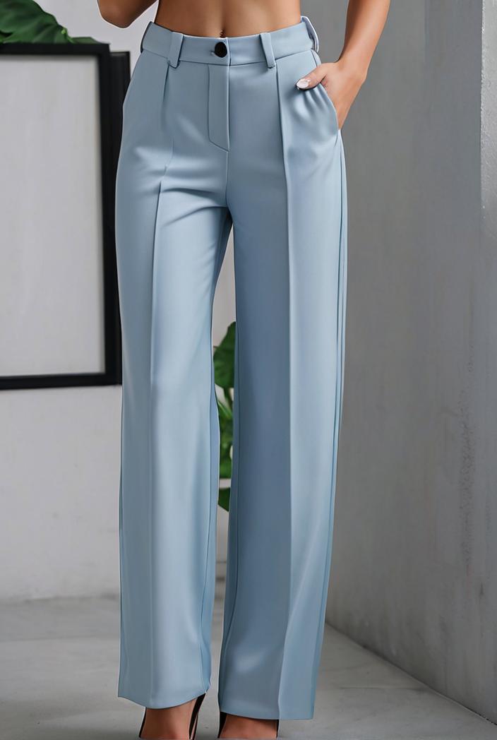 one shoulder crop top mopping pants two piece suit 124970