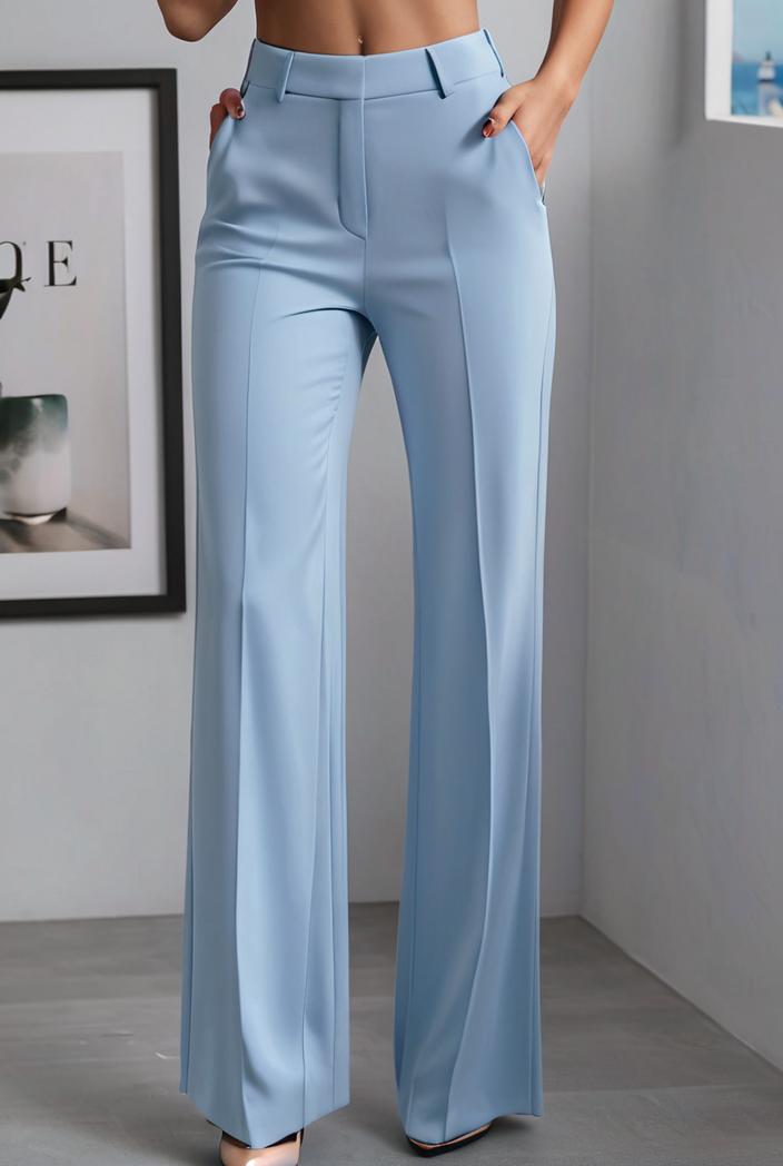 one shoulder crop top mopping pants two piece suit 124973