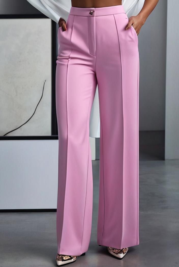 one shoulder crop top mopping pants two piece suit 124985