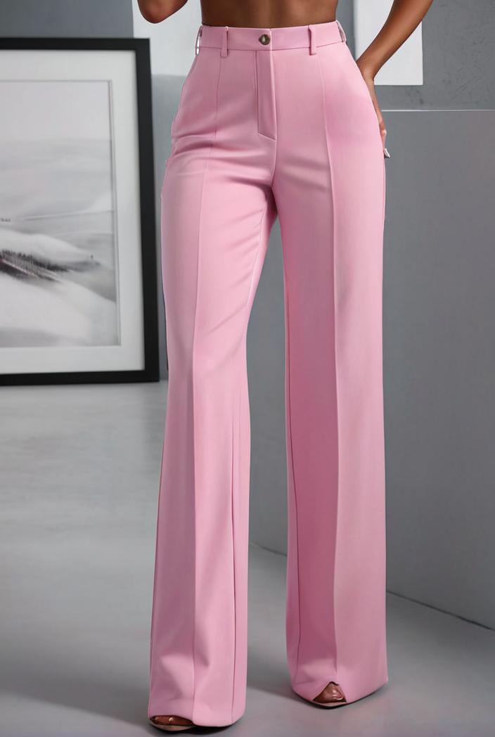 one shoulder crop top mopping pants two piece suit 124987