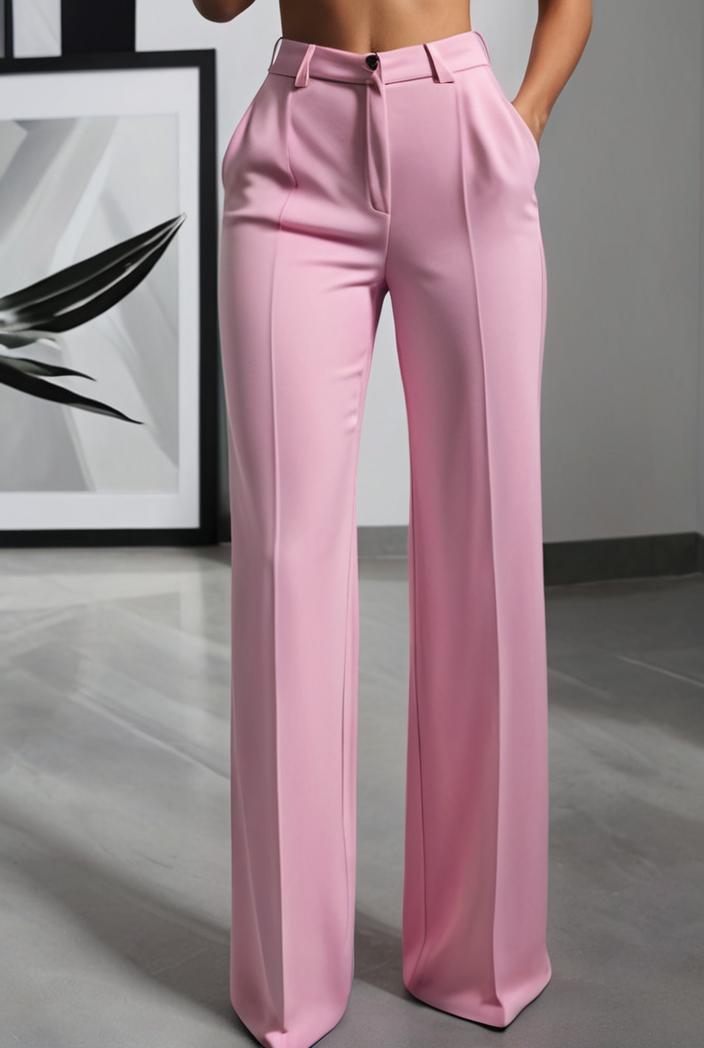 one shoulder crop top mopping pants two piece suit 124991
