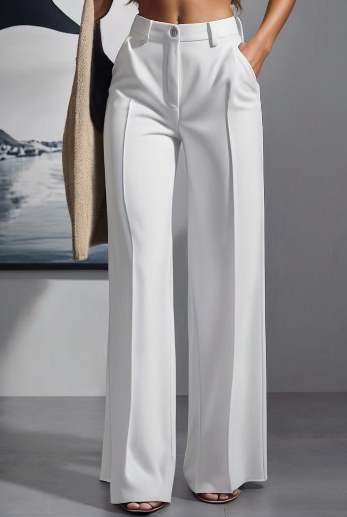 one shoulder crop top mopping pants two piece suit 124998