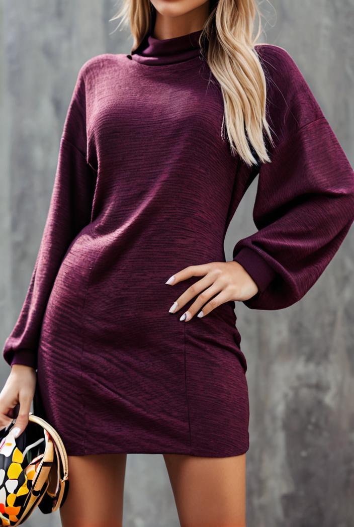 women s dresses velvet burnt flower ruffled irregular long sleeve dress 117677