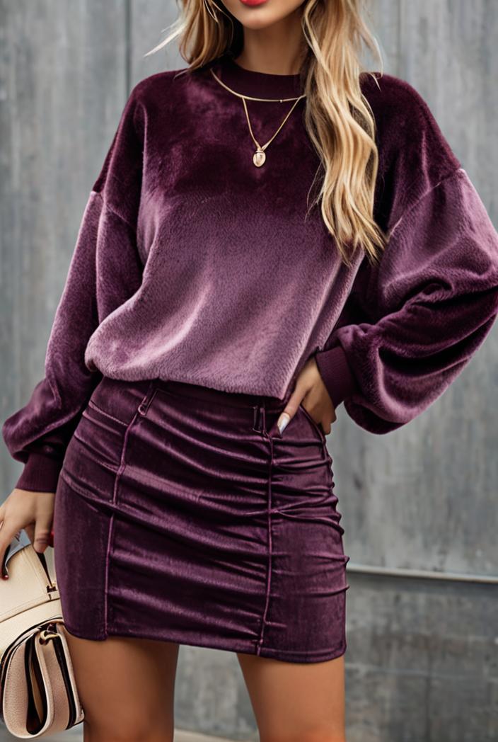 women s dresses velvet burnt flower ruffled irregular long sleeve dress 117678