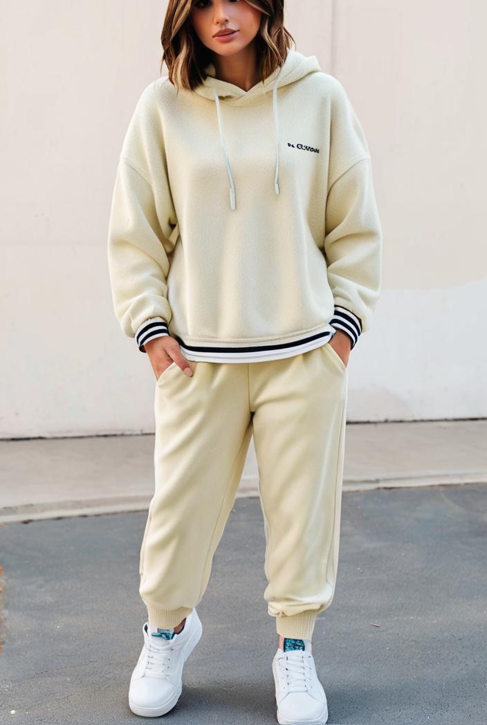 2 piece knitted cotton lounge sweatshirt 139851
