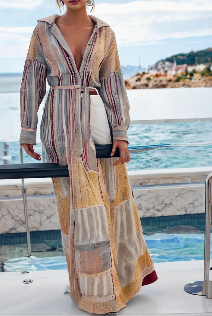 v neck sequined long sleeve dress 114799