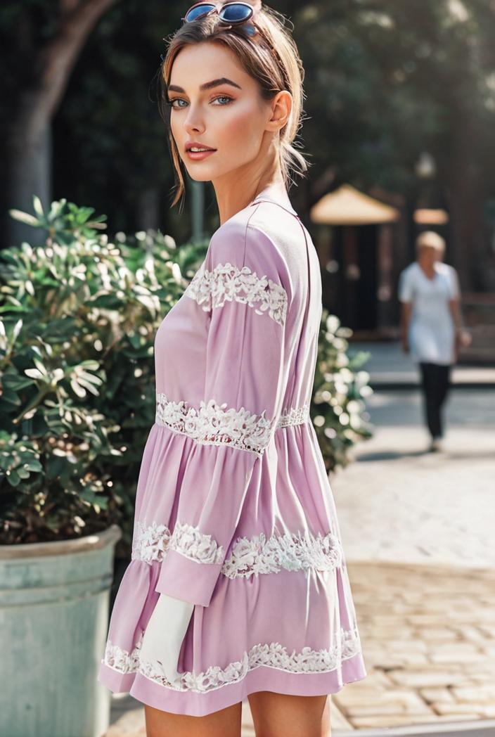 sling belted striped sleeveless dress 123472