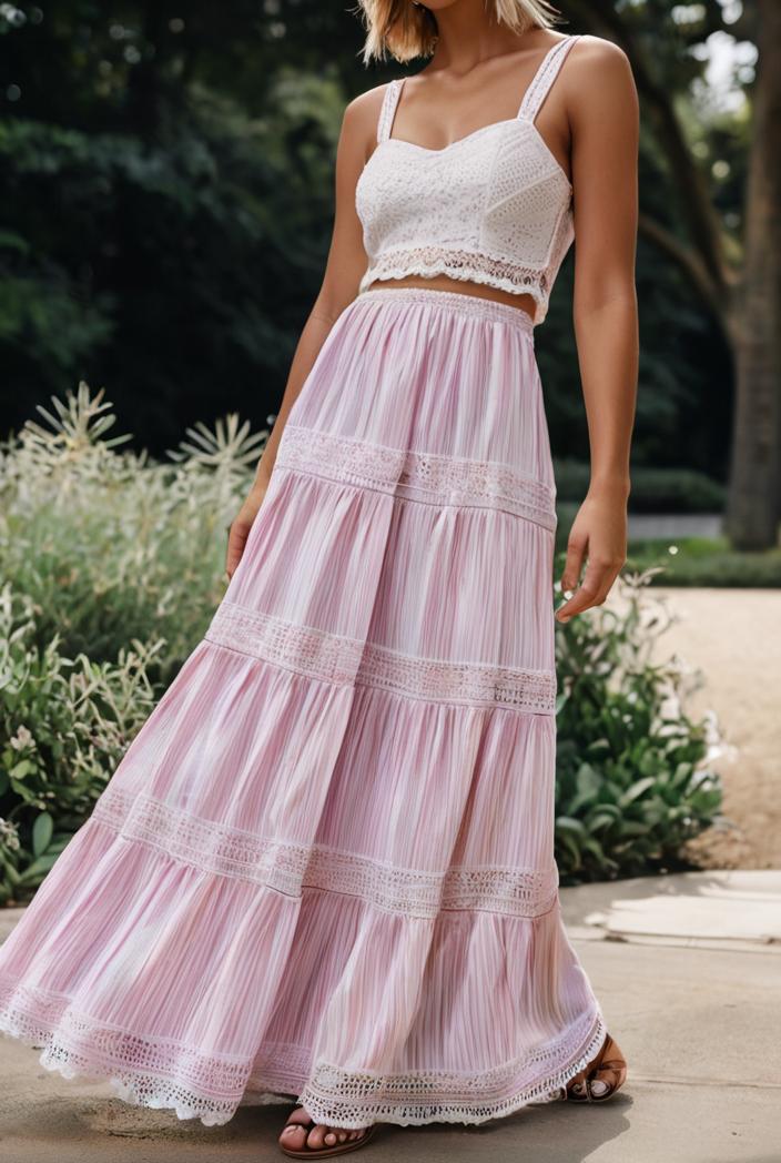 sling belted striped sleeveless dress 123481