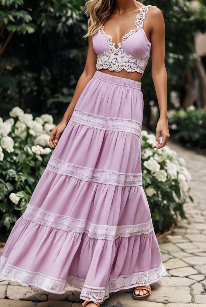 sling belted striped sleeveless dress 123483