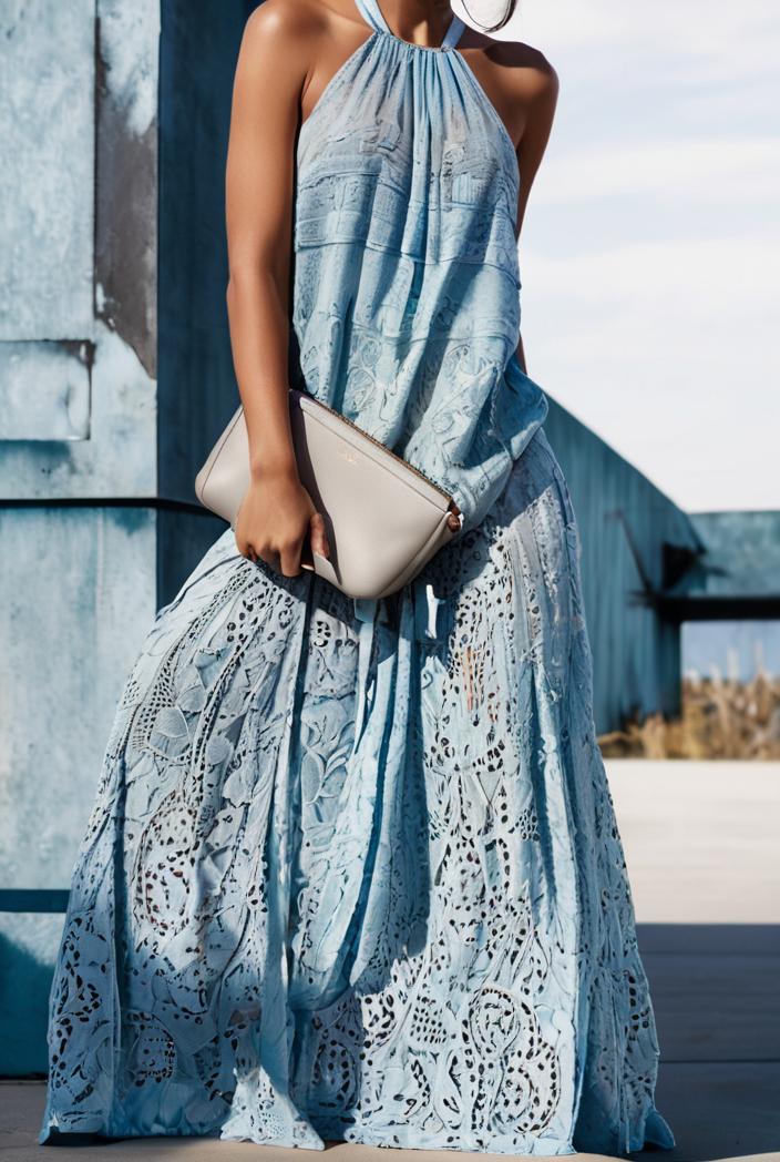 floral print halter bohemian long skirt 114793