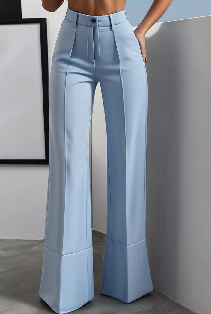 one shoulder crop top mopping pants two piece suit 126098