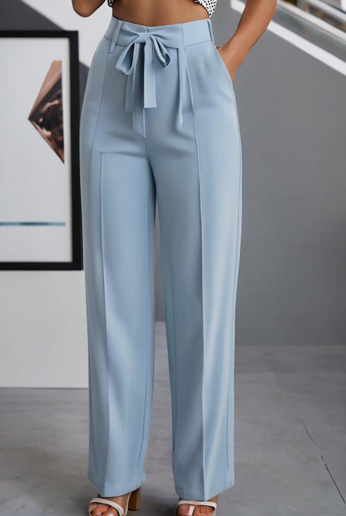 one shoulder crop top mopping pants two piece suit 126103