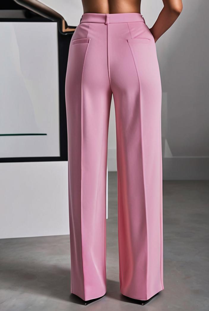 one shoulder crop top mopping pants two piece suit 126121