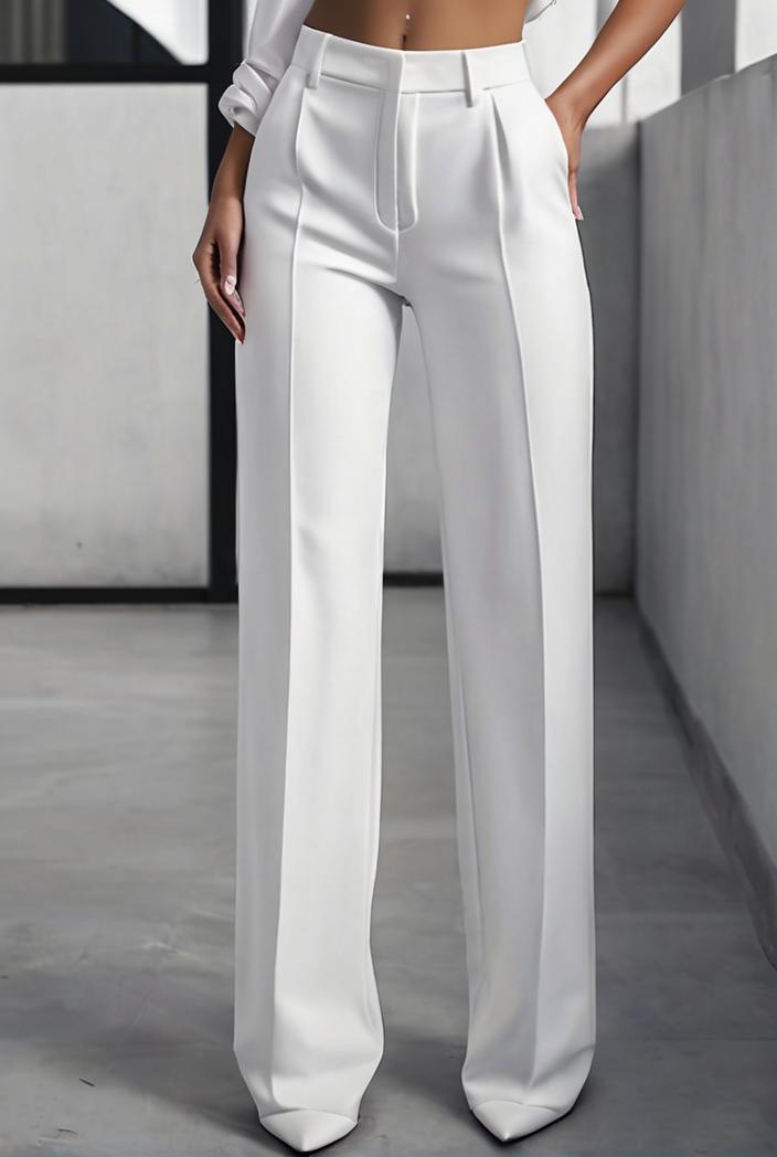one shoulder crop top mopping pants two piece suit 126128