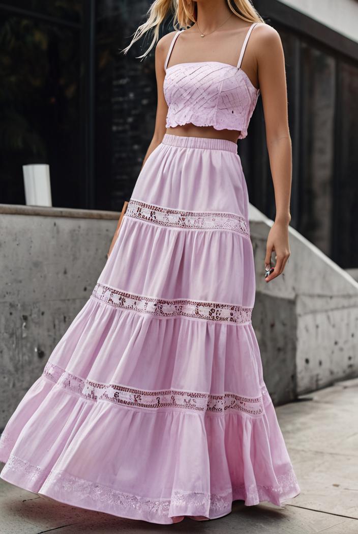 sling belted striped sleeveless dress 146404
