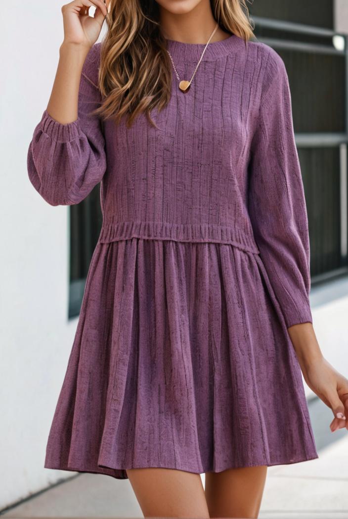 smocked tied balloon sleeve mini dress 101856