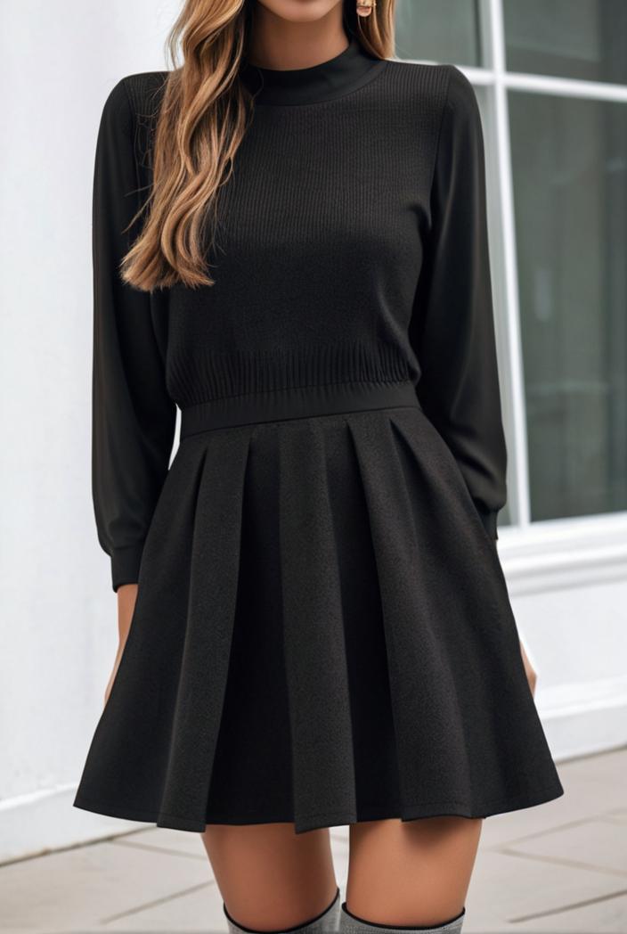 smocked tied balloon sleeve mini dress 101881