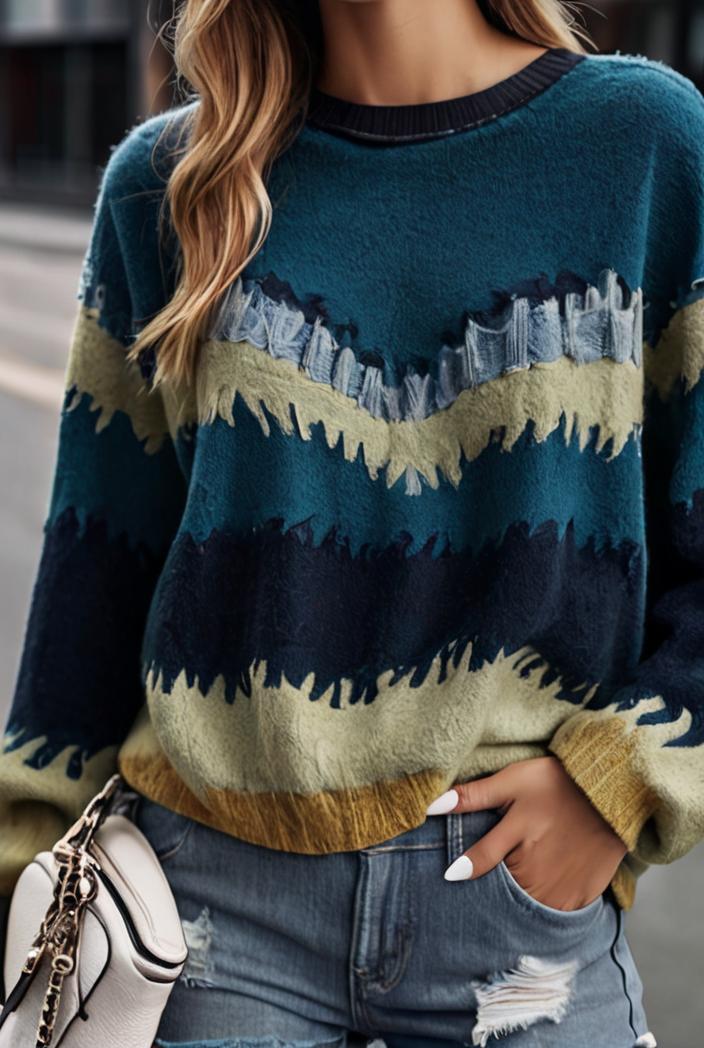 women s t shirts landscape print round neck pullover long sleeve t shirts 126359