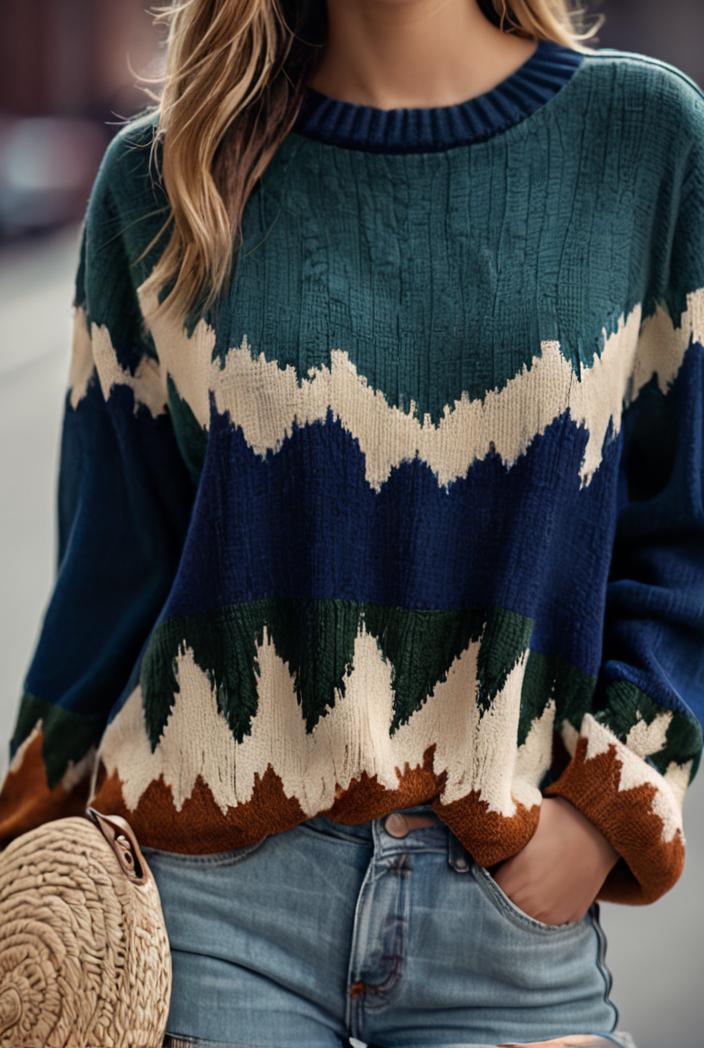 women s t shirts landscape print round neck pullover long sleeve t shirts 126362