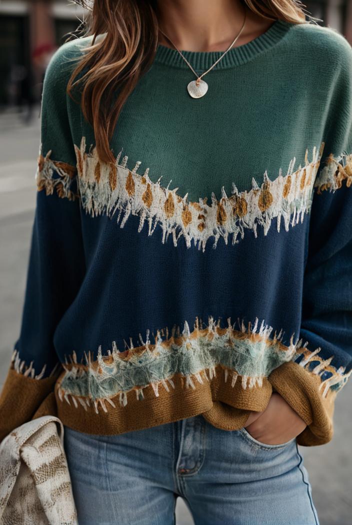 women s t shirts landscape print round neck pullover long sleeve t shirts 126361
