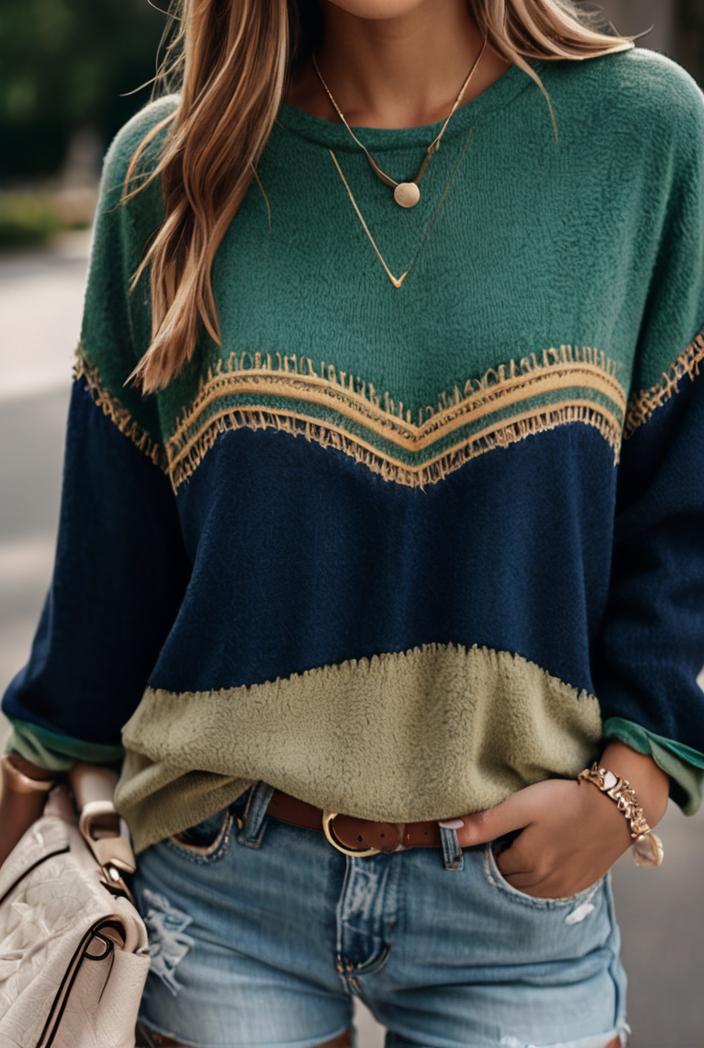 women s t shirts landscape print round neck pullover long sleeve t shirts 126363