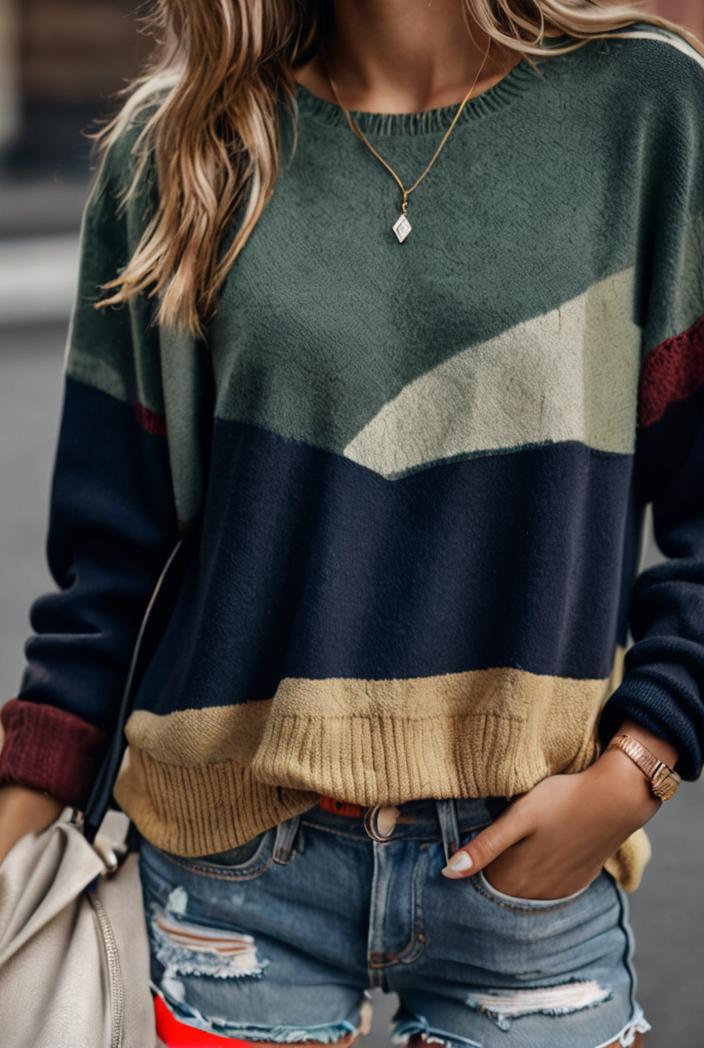 women s t shirts landscape print round neck pullover long sleeve t shirts 126365