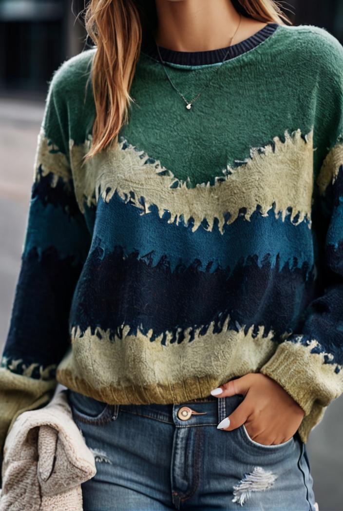 women s t shirts landscape print round neck pullover long sleeve t shirts 126367