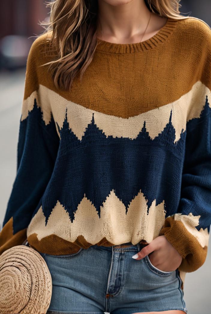 women s t shirts landscape print round neck pullover long sleeve t shirts 126377