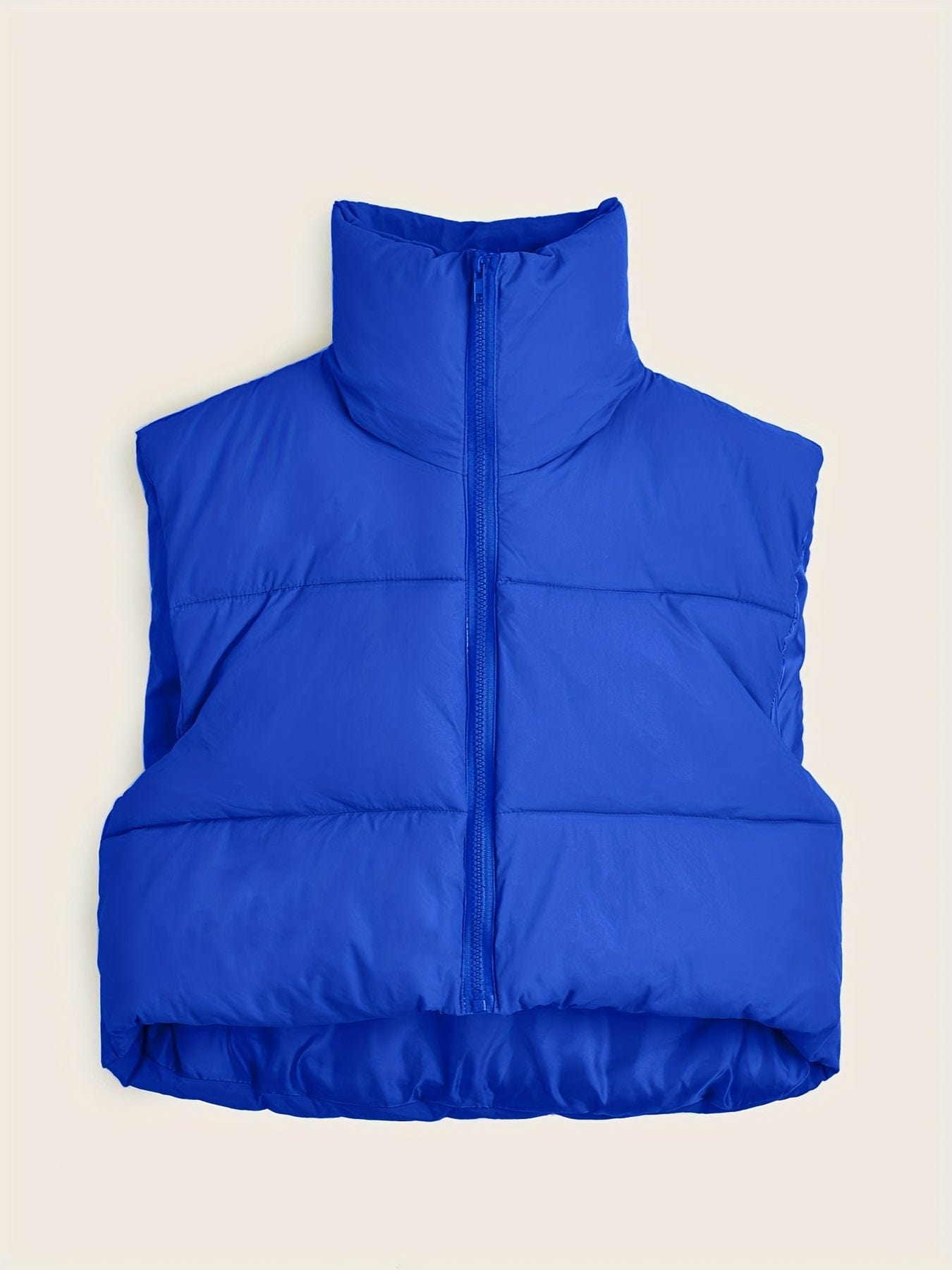 MsDressly Coats Solid Lightweight Thermal Layer Sleeveless Zip-Up Vest Coat COA231012020BLUS(4)