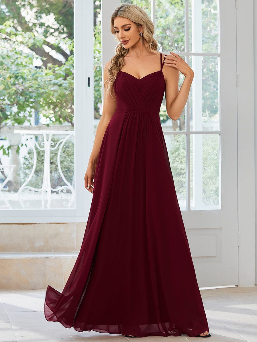 MsDresslyEP Formal Dress Convertible Chiffon Lace Open Back Spaghetti Straps Bridesmaid Dress DRE2310040006DRD4