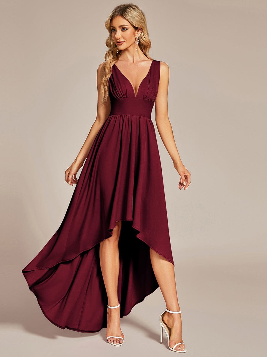 MsDresslyEP Formal Dress Elegant High-Low Sleeveless Empire Waist Bridesmaid Dress DRE2310040002DRD4