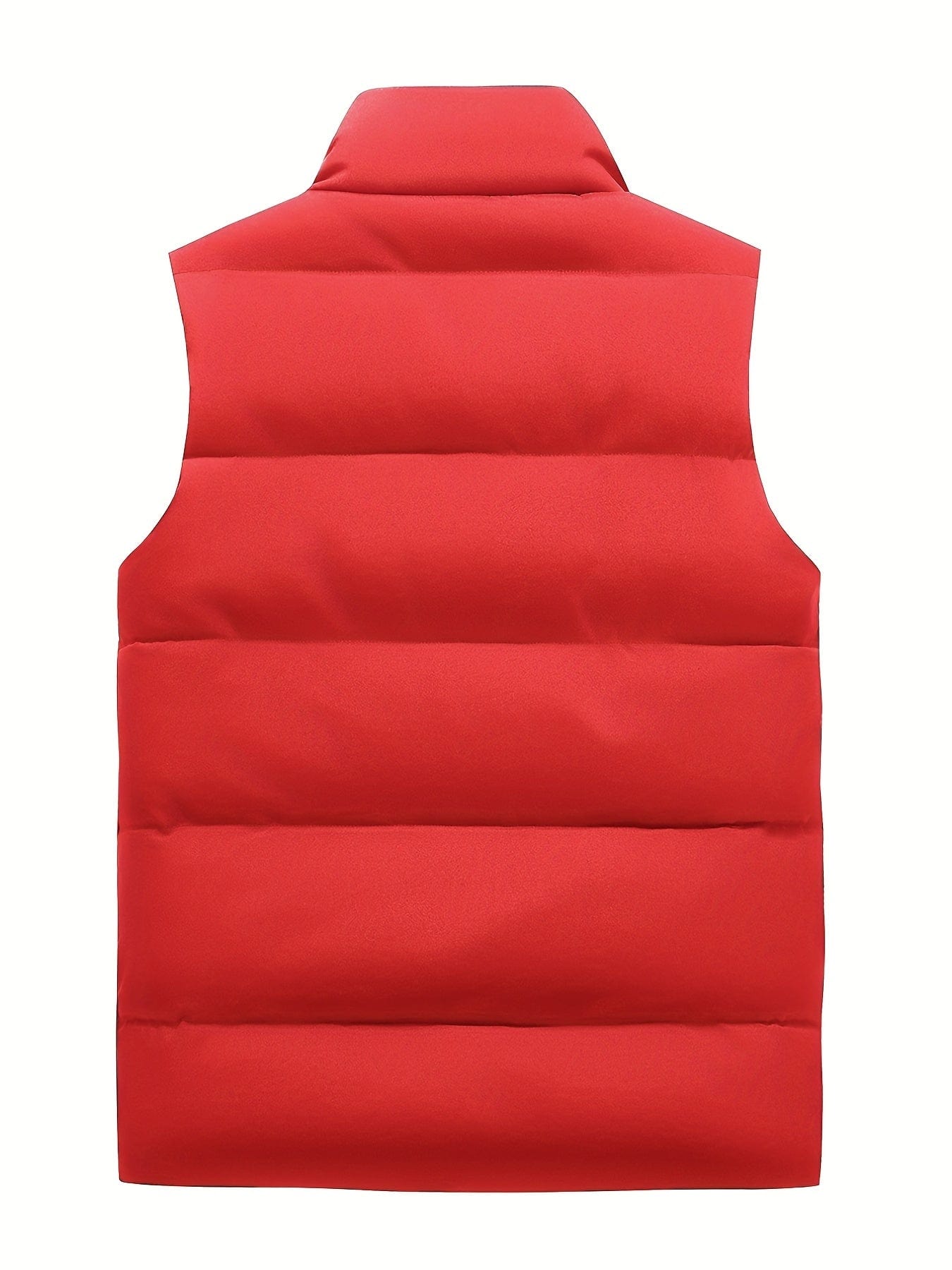 MsDressly Jackets Solid Zipper Sleeveless Winter Warm Vest Jacket