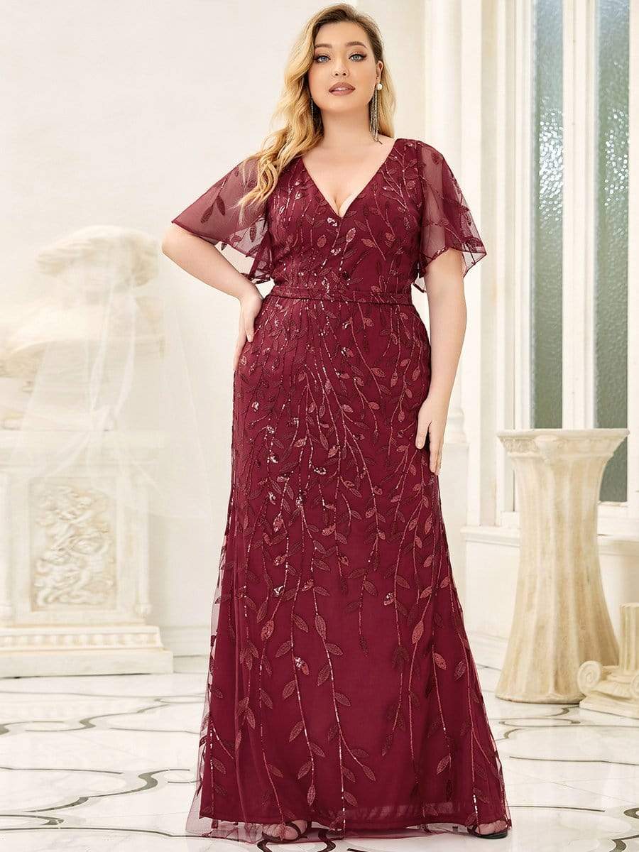 MsDresslyEP Plus Formal Dress Plus Size Long Mermaid Formal Dresses for Weddings DRE230912B0531BDG16