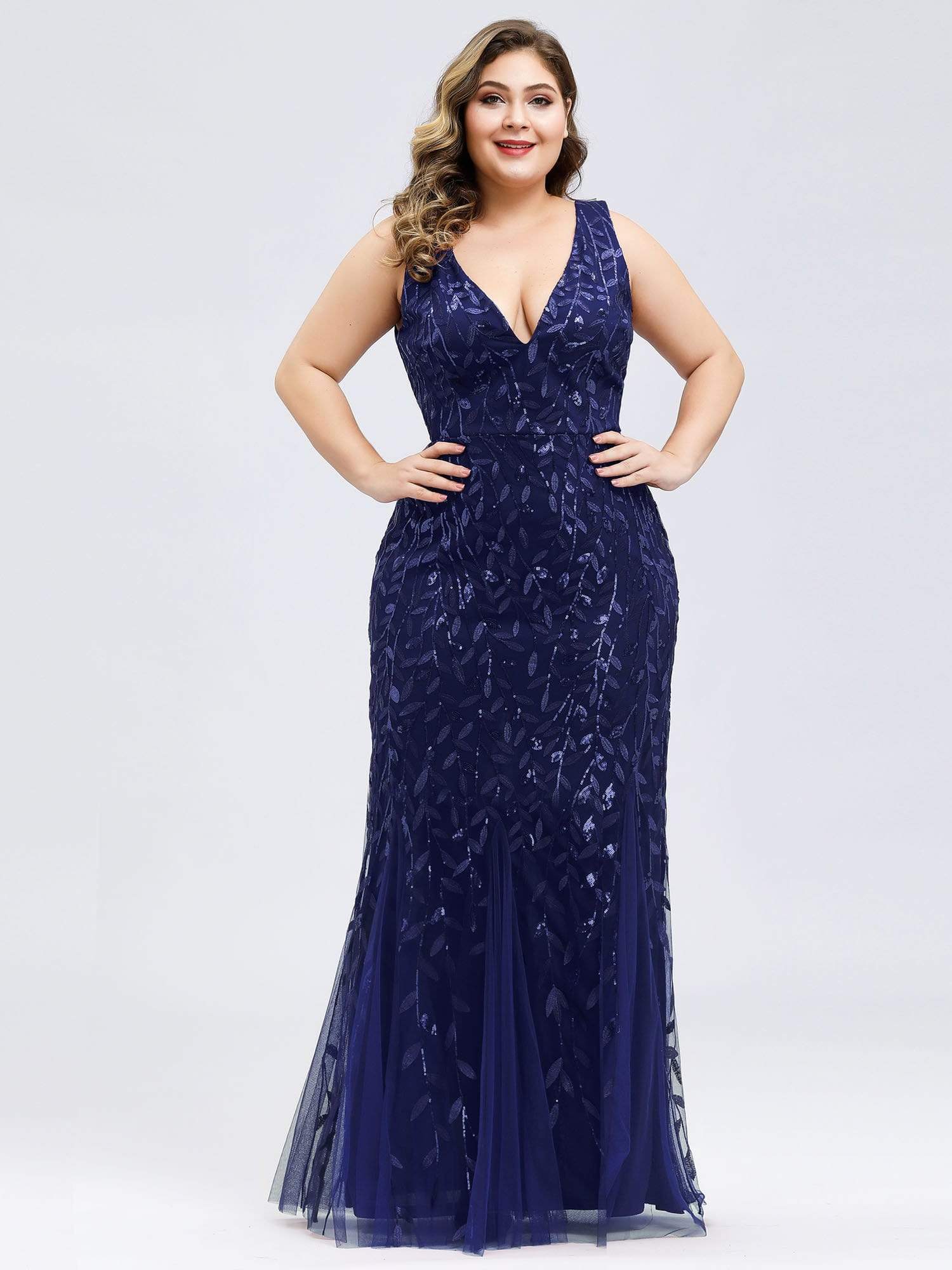 MsDresslyEP Plus Formal Dress Plus Size Maxi Sequin Formal Dresses & Gowns DRE230973827NBY16