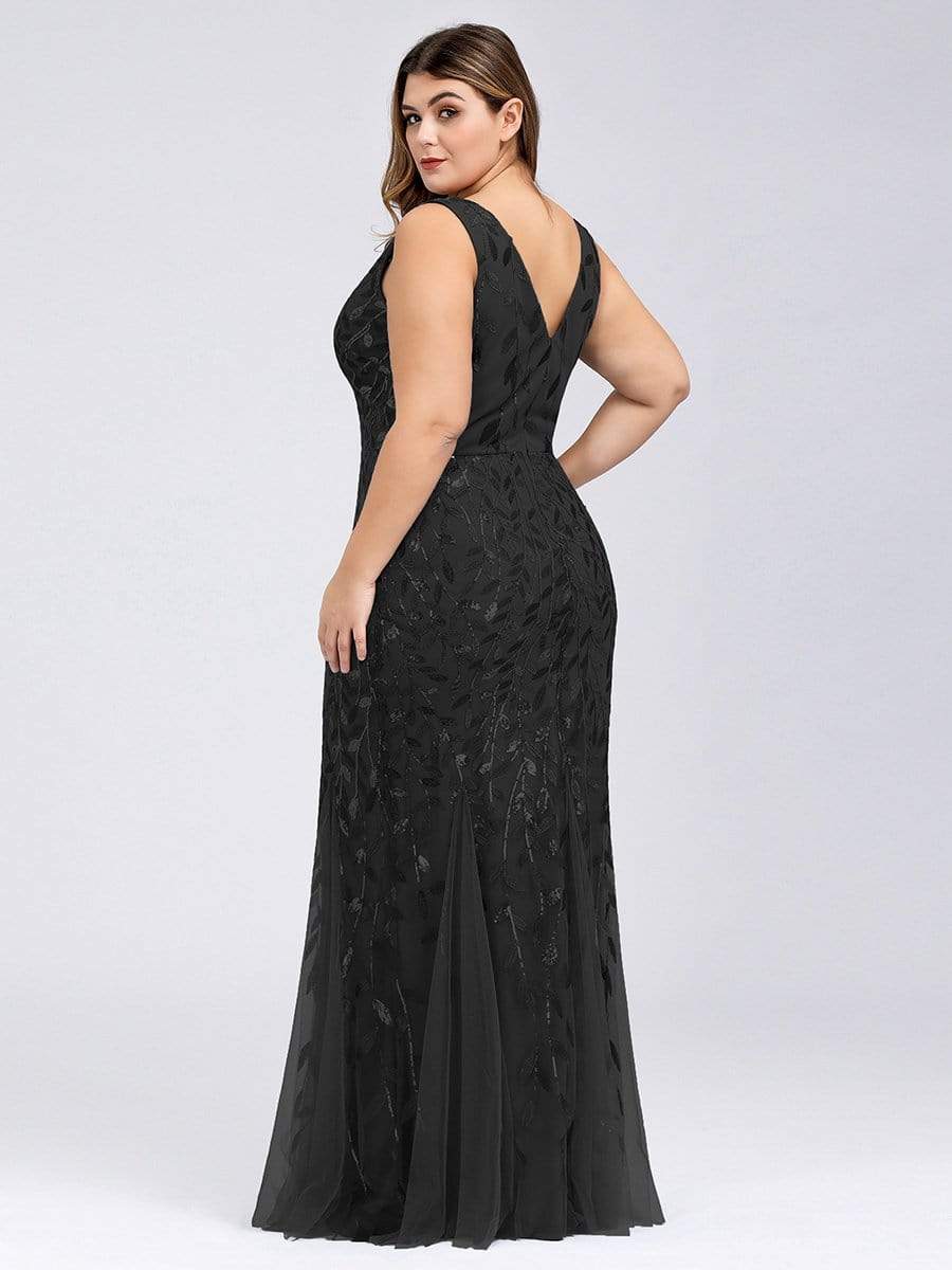 MsDresslyEP Plus Formal Dress Plus Size Maxi Sequin Formal Dresses & Gowns