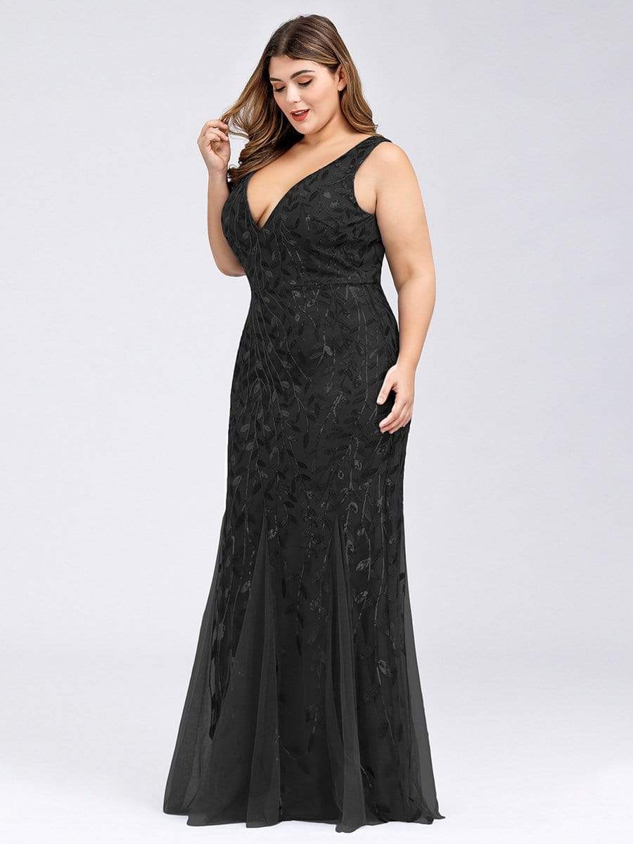 MsDresslyEP Plus Formal Dress Plus Size Maxi Sequin Formal Dresses & Gowns